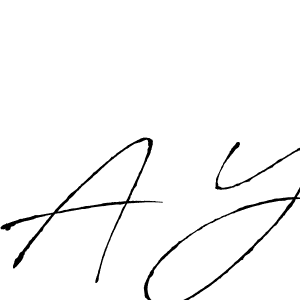 A Y stylish signature style. Best Handwritten Sign (Antro_Vectra) for my name. Handwritten Signature Collection Ideas for my name A Y. A Y signature style 6 images and pictures png