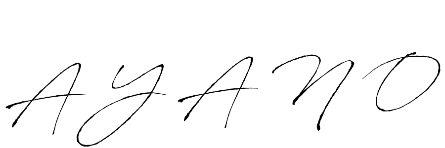 How to make A Y A N O signature? Antro_Vectra is a professional autograph style. Create handwritten signature for A Y A N O name. A Y A N O signature style 6 images and pictures png