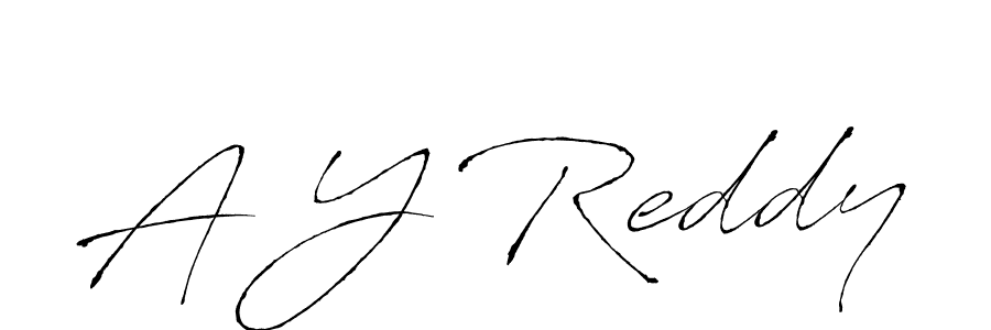 Also You can easily find your signature by using the search form. We will create A Y Reddy name handwritten signature images for you free of cost using Antro_Vectra sign style. A Y Reddy signature style 6 images and pictures png