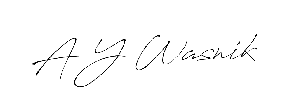 Here are the top 10 professional signature styles for the name A Y Wasnik. These are the best autograph styles you can use for your name. A Y Wasnik signature style 6 images and pictures png