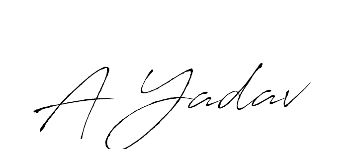 Design your own signature with our free online signature maker. With this signature software, you can create a handwritten (Antro_Vectra) signature for name A Yadav. A Yadav signature style 6 images and pictures png