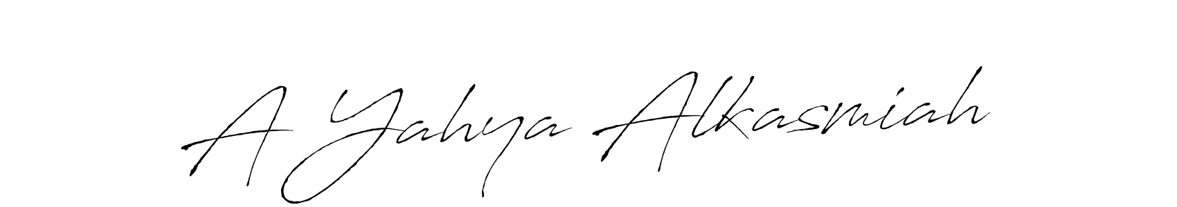 Antro_Vectra is a professional signature style that is perfect for those who want to add a touch of class to their signature. It is also a great choice for those who want to make their signature more unique. Get A Yahya Alkasmiah name to fancy signature for free. A Yahya Alkasmiah signature style 6 images and pictures png