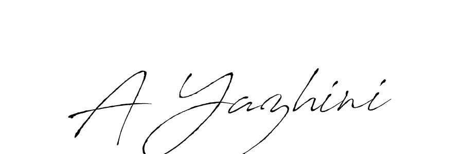 How to make A Yazhini signature? Antro_Vectra is a professional autograph style. Create handwritten signature for A Yazhini name. A Yazhini signature style 6 images and pictures png