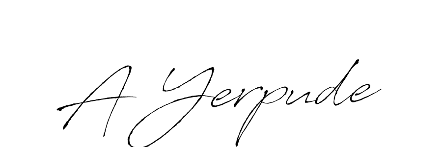 if you are searching for the best signature style for your name A Yerpude. so please give up your signature search. here we have designed multiple signature styles  using Antro_Vectra. A Yerpude signature style 6 images and pictures png