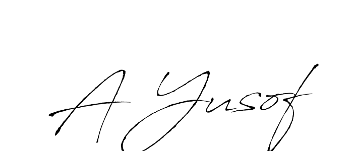 A Yusof stylish signature style. Best Handwritten Sign (Antro_Vectra) for my name. Handwritten Signature Collection Ideas for my name A Yusof. A Yusof signature style 6 images and pictures png