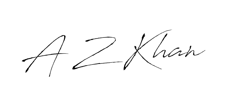 Also You can easily find your signature by using the search form. We will create A Z Khan name handwritten signature images for you free of cost using Antro_Vectra sign style. A Z Khan signature style 6 images and pictures png