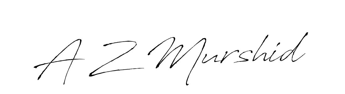 This is the best signature style for the A Z Murshid name. Also you like these signature font (Antro_Vectra). Mix name signature. A Z Murshid signature style 6 images and pictures png