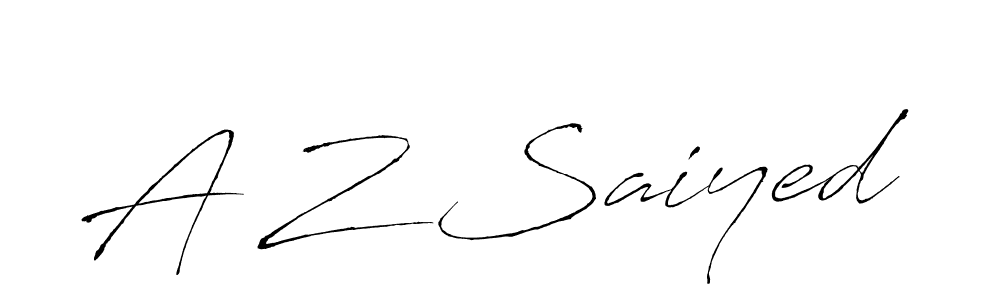 Antro_Vectra is a professional signature style that is perfect for those who want to add a touch of class to their signature. It is also a great choice for those who want to make their signature more unique. Get A Z Saiyed name to fancy signature for free. A Z Saiyed signature style 6 images and pictures png