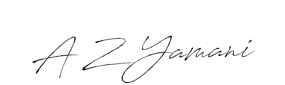 Design your own signature with our free online signature maker. With this signature software, you can create a handwritten (Antro_Vectra) signature for name A Z Yamani. A Z Yamani signature style 6 images and pictures png