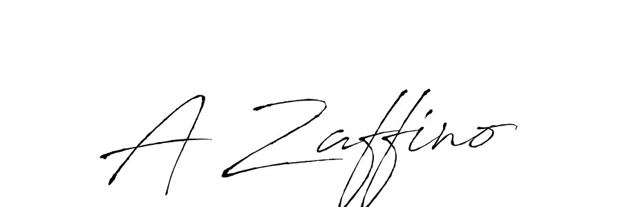 Make a beautiful signature design for name A Zaffino. With this signature (Antro_Vectra) style, you can create a handwritten signature for free. A Zaffino signature style 6 images and pictures png