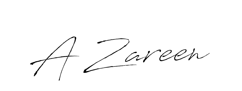 A Zareen stylish signature style. Best Handwritten Sign (Antro_Vectra) for my name. Handwritten Signature Collection Ideas for my name A Zareen. A Zareen signature style 6 images and pictures png