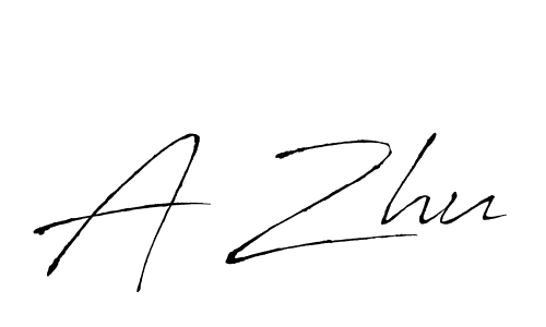 A Zhu stylish signature style. Best Handwritten Sign (Antro_Vectra) for my name. Handwritten Signature Collection Ideas for my name A Zhu. A Zhu signature style 6 images and pictures png