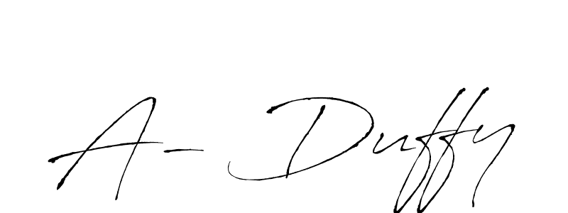 It looks lik you need a new signature style for name A- Duffy. Design unique handwritten (Antro_Vectra) signature with our free signature maker in just a few clicks. A- Duffy signature style 6 images and pictures png