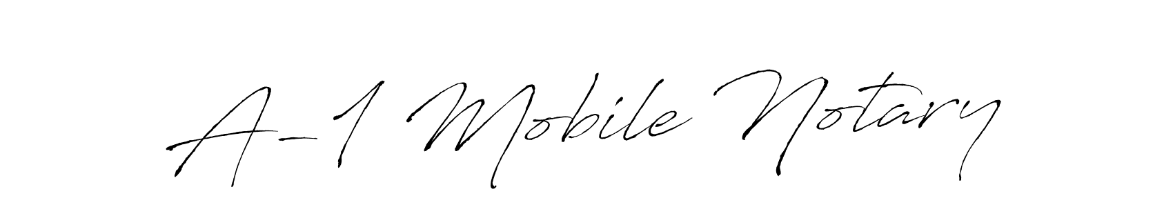 Also we have A-1 Mobile Notary name is the best signature style. Create professional handwritten signature collection using Antro_Vectra autograph style. A-1 Mobile Notary signature style 6 images and pictures png