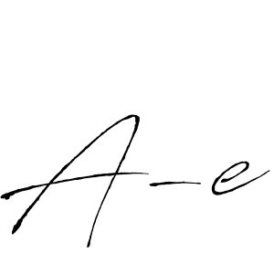 Create a beautiful signature design for name A-e. With this signature (Antro_Vectra) fonts, you can make a handwritten signature for free. A-e signature style 6 images and pictures png