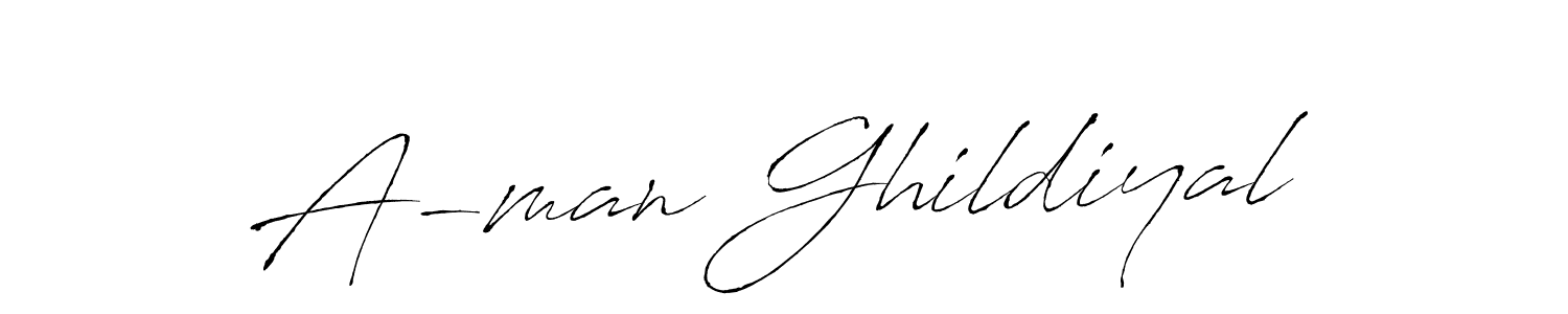 You should practise on your own different ways (Antro_Vectra) to write your name (A-man Ghildiyal) in signature. don't let someone else do it for you. A-man Ghildiyal signature style 6 images and pictures png