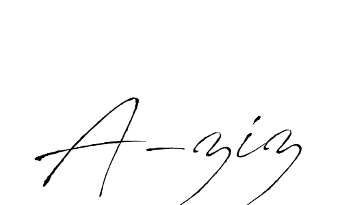 Create a beautiful signature design for name A-ziz. With this signature (Antro_Vectra) fonts, you can make a handwritten signature for free. A-ziz signature style 6 images and pictures png