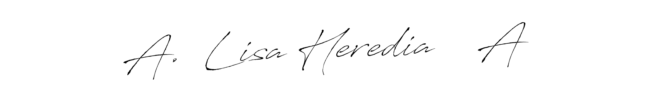 Design your own signature with our free online signature maker. With this signature software, you can create a handwritten (Antro_Vectra) signature for name A.  Lisa Heredia    A. A.  Lisa Heredia    A signature style 6 images and pictures png