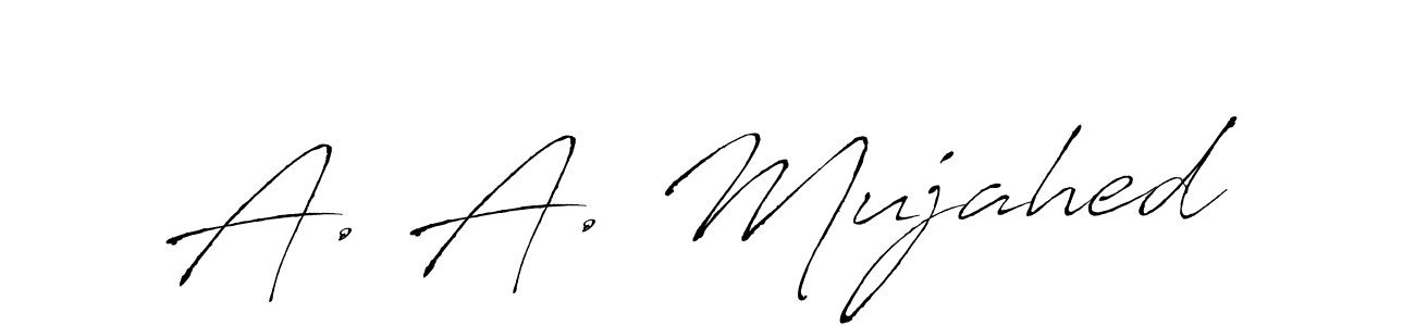 How to Draw A. A. Mujahed signature style? Antro_Vectra is a latest design signature styles for name A. A. Mujahed. A. A. Mujahed signature style 6 images and pictures png