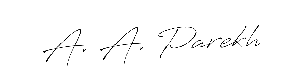 Make a beautiful signature design for name A. A. Parekh. With this signature (Antro_Vectra) style, you can create a handwritten signature for free. A. A. Parekh signature style 6 images and pictures png