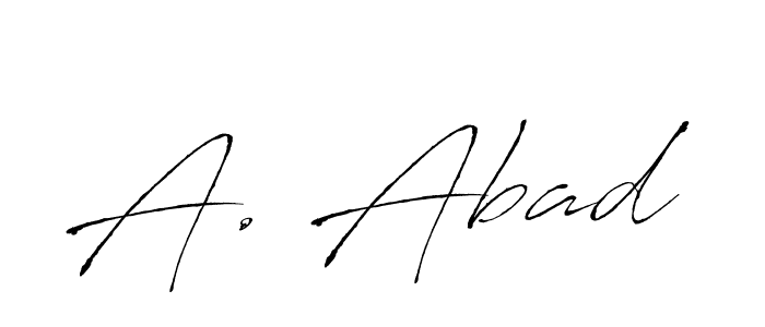 Antro_Vectra is a professional signature style that is perfect for those who want to add a touch of class to their signature. It is also a great choice for those who want to make their signature more unique. Get A. Abad name to fancy signature for free. A. Abad signature style 6 images and pictures png