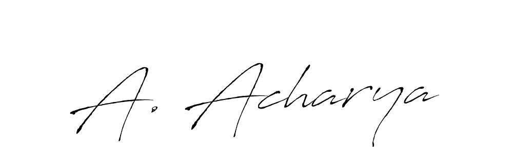 Create a beautiful signature design for name A. Acharya. With this signature (Antro_Vectra) fonts, you can make a handwritten signature for free. A. Acharya signature style 6 images and pictures png