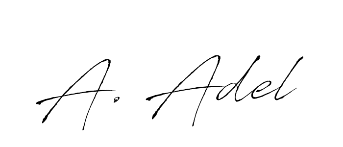 Best and Professional Signature Style for A. Adel. Antro_Vectra Best Signature Style Collection. A. Adel signature style 6 images and pictures png