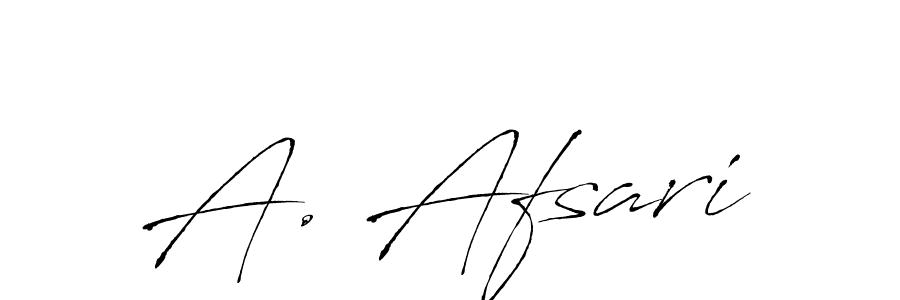 How to make A. Afsari name signature. Use Antro_Vectra style for creating short signs online. This is the latest handwritten sign. A. Afsari signature style 6 images and pictures png