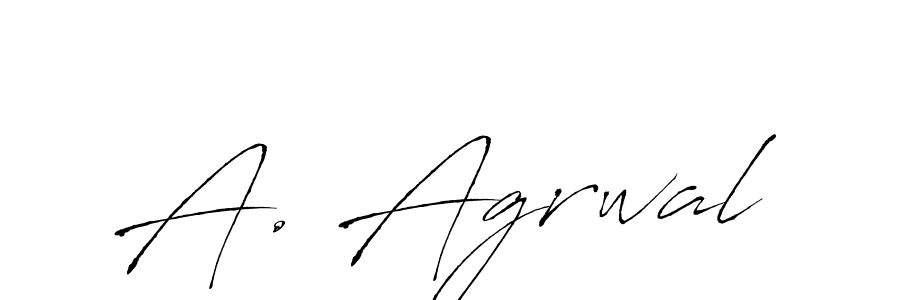 Create a beautiful signature design for name A. Agrwal. With this signature (Antro_Vectra) fonts, you can make a handwritten signature for free. A. Agrwal signature style 6 images and pictures png