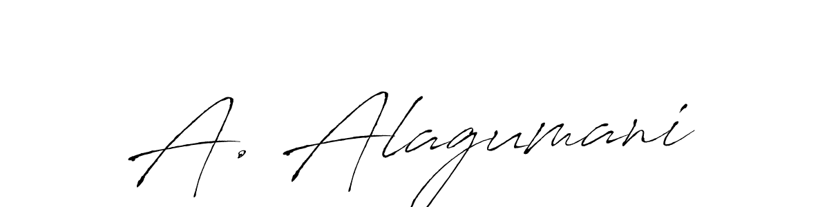 A. Alagumani stylish signature style. Best Handwritten Sign (Antro_Vectra) for my name. Handwritten Signature Collection Ideas for my name A. Alagumani. A. Alagumani signature style 6 images and pictures png