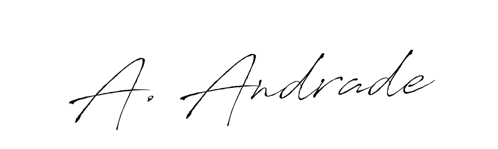 It looks lik you need a new signature style for name A. Andrade. Design unique handwritten (Antro_Vectra) signature with our free signature maker in just a few clicks. A. Andrade signature style 6 images and pictures png