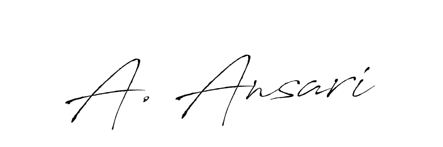 Similarly Antro_Vectra is the best handwritten signature design. Signature creator online .You can use it as an online autograph creator for name A. Ansari. A. Ansari signature style 6 images and pictures png