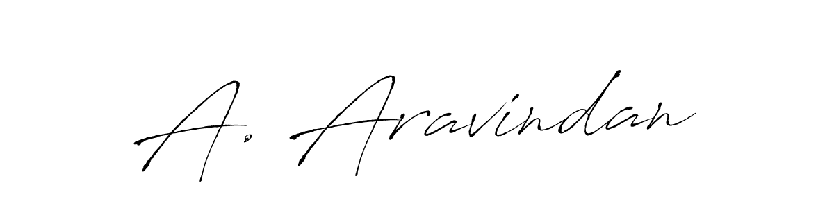 The best way (Antro_Vectra) to make a short signature is to pick only two or three words in your name. The name A. Aravindan include a total of six letters. For converting this name. A. Aravindan signature style 6 images and pictures png