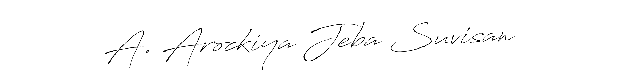 Also You can easily find your signature by using the search form. We will create A. Arockiya Jeba Suvisan name handwritten signature images for you free of cost using Antro_Vectra sign style. A. Arockiya Jeba Suvisan signature style 6 images and pictures png