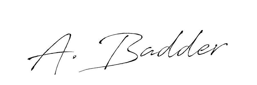 Antro_Vectra is a professional signature style that is perfect for those who want to add a touch of class to their signature. It is also a great choice for those who want to make their signature more unique. Get A. Badder name to fancy signature for free. A. Badder signature style 6 images and pictures png