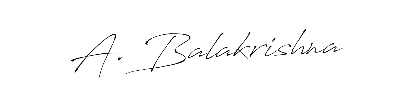 A. Balakrishna stylish signature style. Best Handwritten Sign (Antro_Vectra) for my name. Handwritten Signature Collection Ideas for my name A. Balakrishna. A. Balakrishna signature style 6 images and pictures png