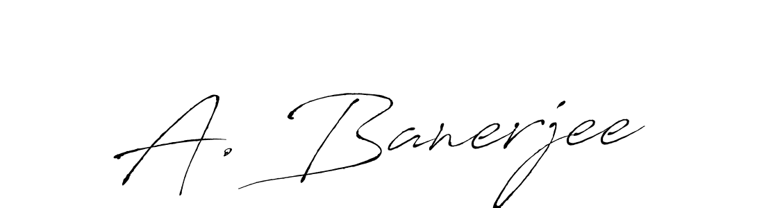 How to Draw A. Banerjee signature style? Antro_Vectra is a latest design signature styles for name A. Banerjee. A. Banerjee signature style 6 images and pictures png