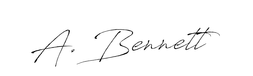 How to make A. Bennett name signature. Use Antro_Vectra style for creating short signs online. This is the latest handwritten sign. A. Bennett signature style 6 images and pictures png