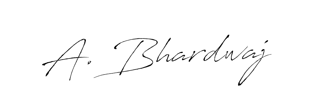 How to make A. Bhardwaj name signature. Use Antro_Vectra style for creating short signs online. This is the latest handwritten sign. A. Bhardwaj signature style 6 images and pictures png