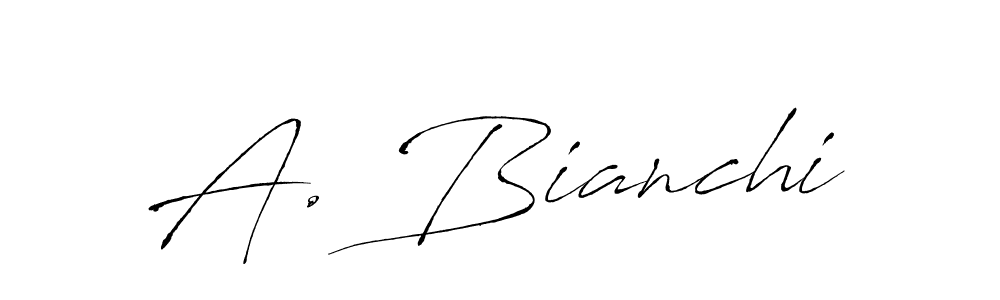 Use a signature maker to create a handwritten signature online. With this signature software, you can design (Antro_Vectra) your own signature for name A. Bianchi. A. Bianchi signature style 6 images and pictures png