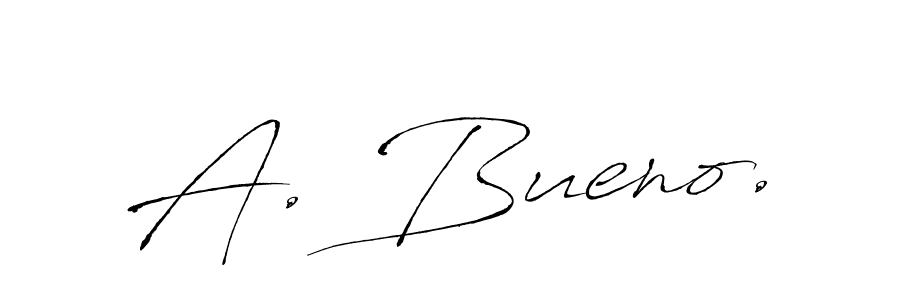 Create a beautiful signature design for name A. Bueno.. With this signature (Antro_Vectra) fonts, you can make a handwritten signature for free. A. Bueno. signature style 6 images and pictures png