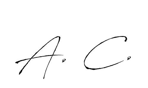 Create a beautiful signature design for name A. C.. With this signature (Antro_Vectra) fonts, you can make a handwritten signature for free. A. C. signature style 6 images and pictures png