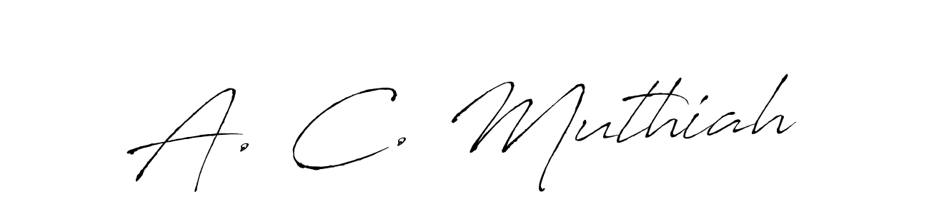 Best and Professional Signature Style for A. C. Muthiah. Antro_Vectra Best Signature Style Collection. A. C. Muthiah signature style 6 images and pictures png