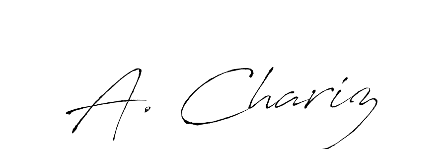 Also You can easily find your signature by using the search form. We will create A. Chariz name handwritten signature images for you free of cost using Antro_Vectra sign style. A. Chariz signature style 6 images and pictures png