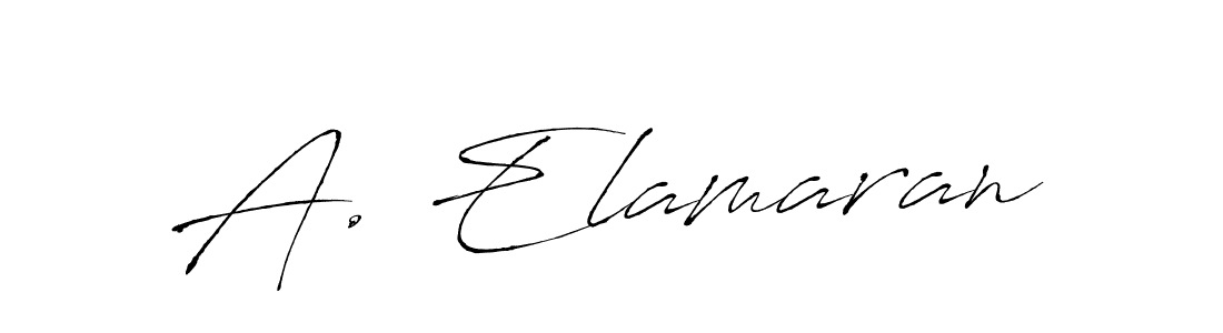 How to make A. Elamaran signature? Antro_Vectra is a professional autograph style. Create handwritten signature for A. Elamaran name. A. Elamaran signature style 6 images and pictures png