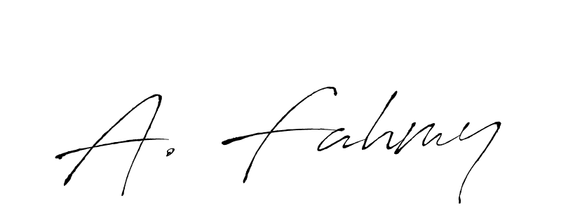 How to Draw A. Fahmy signature style? Antro_Vectra is a latest design signature styles for name A. Fahmy. A. Fahmy signature style 6 images and pictures png