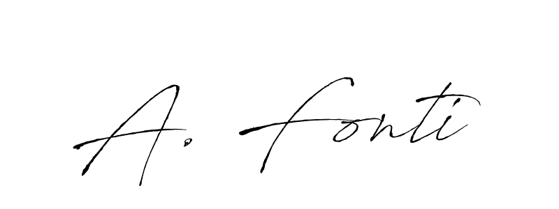 A. Fonti stylish signature style. Best Handwritten Sign (Antro_Vectra) for my name. Handwritten Signature Collection Ideas for my name A. Fonti. A. Fonti signature style 6 images and pictures png