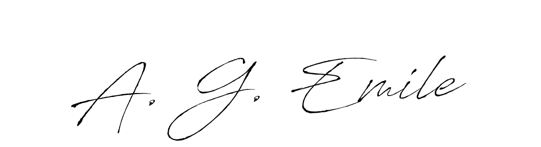 Make a short A. G. Emile signature style. Manage your documents anywhere anytime using Antro_Vectra. Create and add eSignatures, submit forms, share and send files easily. A. G. Emile signature style 6 images and pictures png