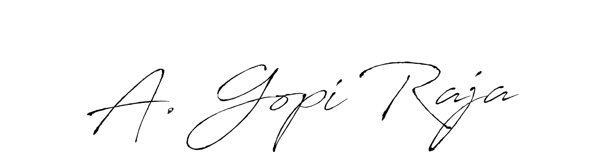 Create a beautiful signature design for name A. Gopi Raja. With this signature (Antro_Vectra) fonts, you can make a handwritten signature for free. A. Gopi Raja signature style 6 images and pictures png