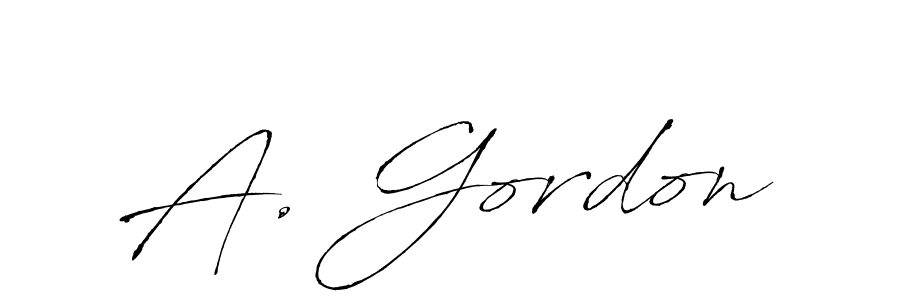 A. Gordon stylish signature style. Best Handwritten Sign (Antro_Vectra) for my name. Handwritten Signature Collection Ideas for my name A. Gordon. A. Gordon signature style 6 images and pictures png